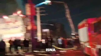 آتش‌سوزی گسترده در کارگاه تولید مواد پلاستیکی جاده ساوه