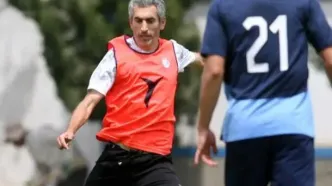 جباری بدون معرفی در تمرین مس پا به توپ شد!