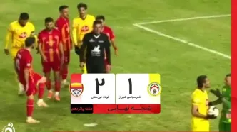 فولاد خوزستان در دقیقه‌های پایانی پیروز شد/ برد پرهیجان ۲-۱ مقابل فجر سپاسی