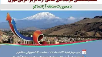 نشست تخصصی ظرفیت‌های مناطق آزاد در بازآفرینی شهری با محوریت منطقه آزاد ماکو برگزار می‌شود