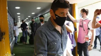 فغانی استرالیایی و بازیکن پرسپولیس در ورزشگاه/ دو ستاره مهمان ویژه بازی لیگ برتری