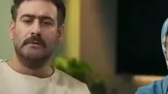 سکانس جالب سریال شش ماهه؛ غذا خوردن غیرمعمول دایی خانواده سر میز غذا