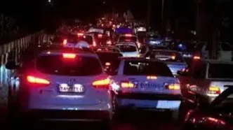 وضعیت ترافیک شب یلدا در اتوبان چمران تهران +ویدئو