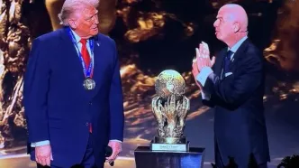 حرکت عجیب ترامپ در مراسم قرعه‌کشی جام جهانی