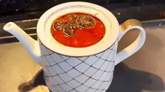 طرز تهیه آبگوشت متفاوت با قوری!