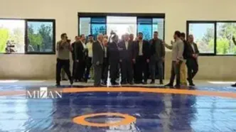 افتتاح خانه کشتی طرقبه با حضور قالیباف