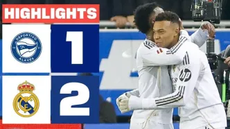 ویدیو| خلاصه بازی آلاوس ۱ - رئال مادرید ۲/ آلونسو نجات پیدا کرد