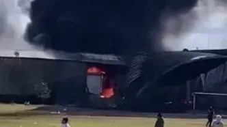 لحظه سقوط هواپیمای سبک در مکزیک؛ ۷ نفر کشته شدند