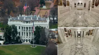 تصاویر جدیدی از بازسازی‌های جنجالی در کاخ سفید
