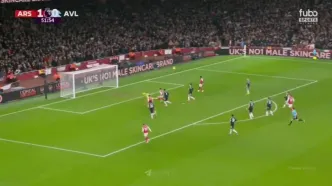 ویدیو: گل دوم آرسنال به استون ویلا توسط زوبیمندی