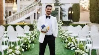 عکس دسته جمعی پرسپولیسی‌ها در مراسم ازدواج عالیشاه