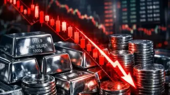 شوک بازار: آیا نقره در آستانه سقوط فاجعه‌بار به کانال ۶۰ دلاری است؟