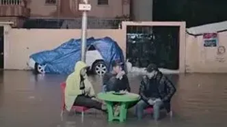 صحنه جالب در خیابان‌های غزه