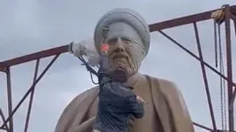 مجسمه دیدنی شهید رئیسی در اردبیل