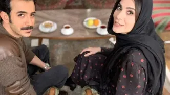 تصاویری از علی شادمان و سحر دولتشاهی در پشت صحنه یک نمایش