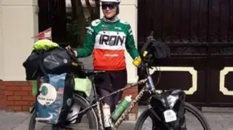 ورود بانوی دوچرخه‌سوار ایرانی به ویتنام