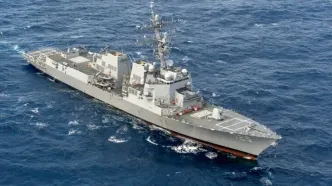 آمریکا برای مقابله با ایران از یک ناوشکن رونمایی کرد
