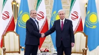 تاکید پزشکیان و توکایف بر ارتقای سطح همکاری‌های دوجانبه