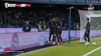 گل اول ناپولی به کالیاری + ویدئو