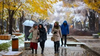 تصاویر؛ اصفهان در قاب سپید زمستان