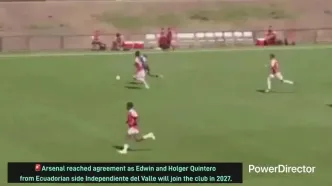 ویدئو: آرسنال دو ستاره آینده اکوادور را ربود
