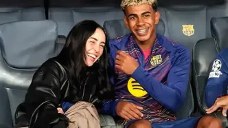 ستاره جوان بارسا با تیپ متفاوت در مسجد ابوظبی