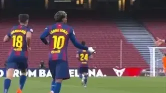 ویدئو: گلزنی یامال در نوکمپ