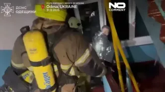 حملات پهپادهای روسیه به شهر اودسا در اوکراین