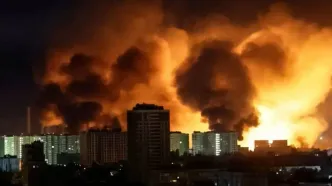 حملات گسترده پهپادی روسیه به اوکراین