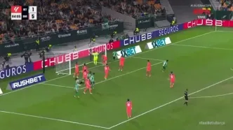 ویدیو: گل دوم رئال بتیس به بارسلونا توسط دیگو یورنته