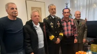 دیدار امیر دریادار سیاری با جانباز «سیمک وارطانیان»