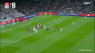 ویدیو: گل اول رئال مادرید به سویا توسط بلینگام