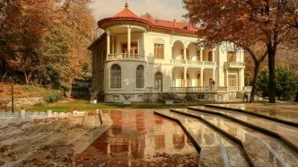 تصاویر؛ ردای پاییزی بر تن کاخ سعدآباد