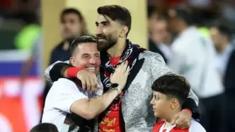 خوش و بش جالب اوسمار با بیرانوند قبل از شروع بازی