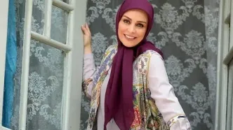 «ماهچهره خلیلی» به همراه پسرش در لندن؛ سال 1394