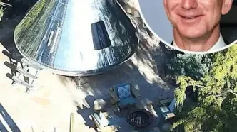 یک بشقاب پرنده در حیاط خانه!/بازسازی خانه پولدارترین مرد جهان