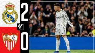 ویدیو| خلاصه بازی رئال مادرید ۲ - سویا ۰/ ضربه پنالتی، کادوی تولد شد!