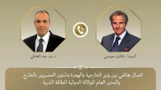 تماس تلفنی مهم وزیر خارجه مصر با گروسی