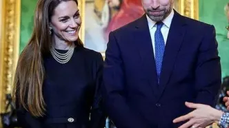 کیت میدلتون با موهای صاف و گوشواره‌های دایانا؛ ظاهری تازه در دیدار رسمی