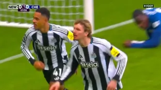 گل اول نیوکاسل به چلسی را ببینید + ویدیو