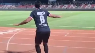 ببینید؛ رقص عجیب کنعانی با تقلید حرکات شجاع بعد از بازی!