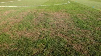 وضعیت افتضاح چمن شهرقدس در آستانه بازی پرسپولیس