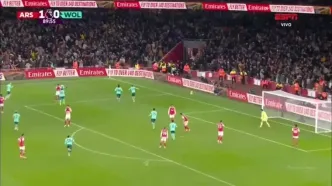 ویدیو: گل اول ولورهمپتون به آرسنال توسط آروکوداره