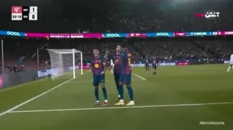 گل اول بارسلونا به اوساسونا+ ویدئو