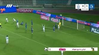 ببینید؛ گل اول ملوان به استقلال با ضربه زیبا و فنی علی‌نژاد دقیقه 62