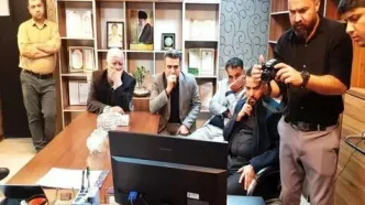 تصاویری از حضور جواد علیکردی در اداره پلیس مشهد