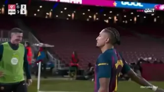 گل دوم بارسلونا به اوساسونا+ ویدئو