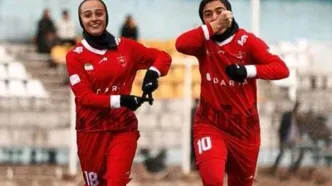 دختر پرسپولیسی زیر چشم بازیکن حریف را کبود کرد!