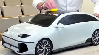 ساخت خودروی شکلاتی به سبک قناد آمریکایی