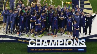 ویدیو| جشن قهرمانی تیم پاری‌سن‌ژرمن در جام بین‌قاره‌ای